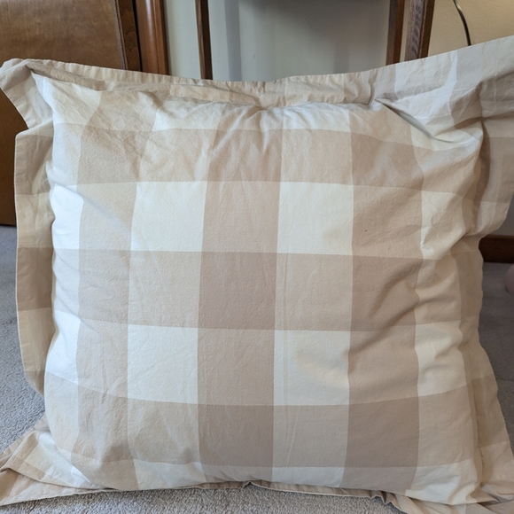 Ballard Design Gwyneth Buffalo Check Euro Shams - Picture 4 of 4